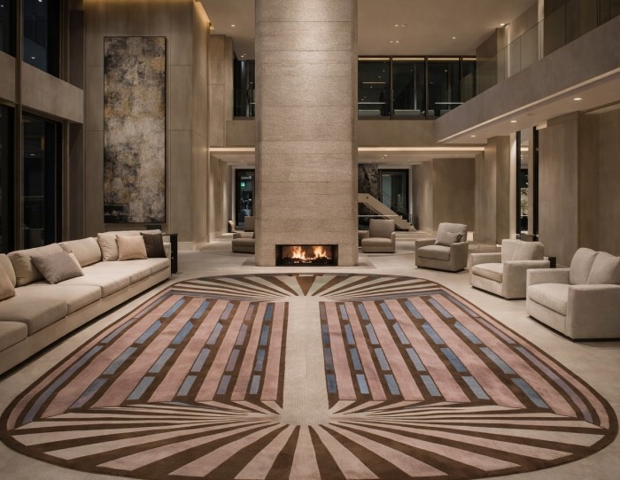 rugs with fireplace interior design